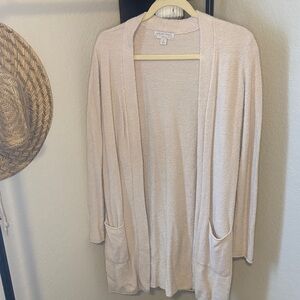 Barefoot Dreams Cream Open-Front Cardigan